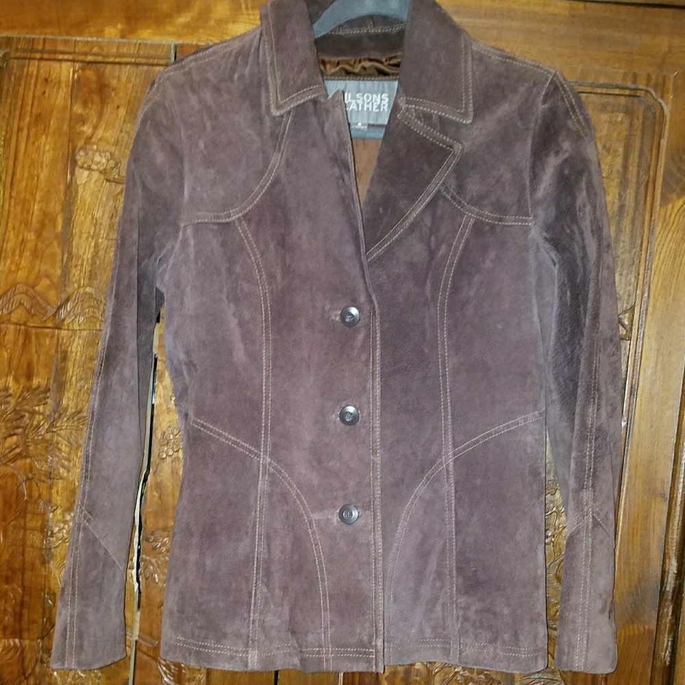 Wilsons Suede leather jacket in size small